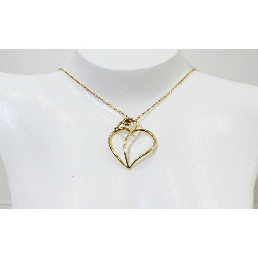TIFFANY Paloma Picasso Necklace Gold Heart Bag - Picture 3 of 5